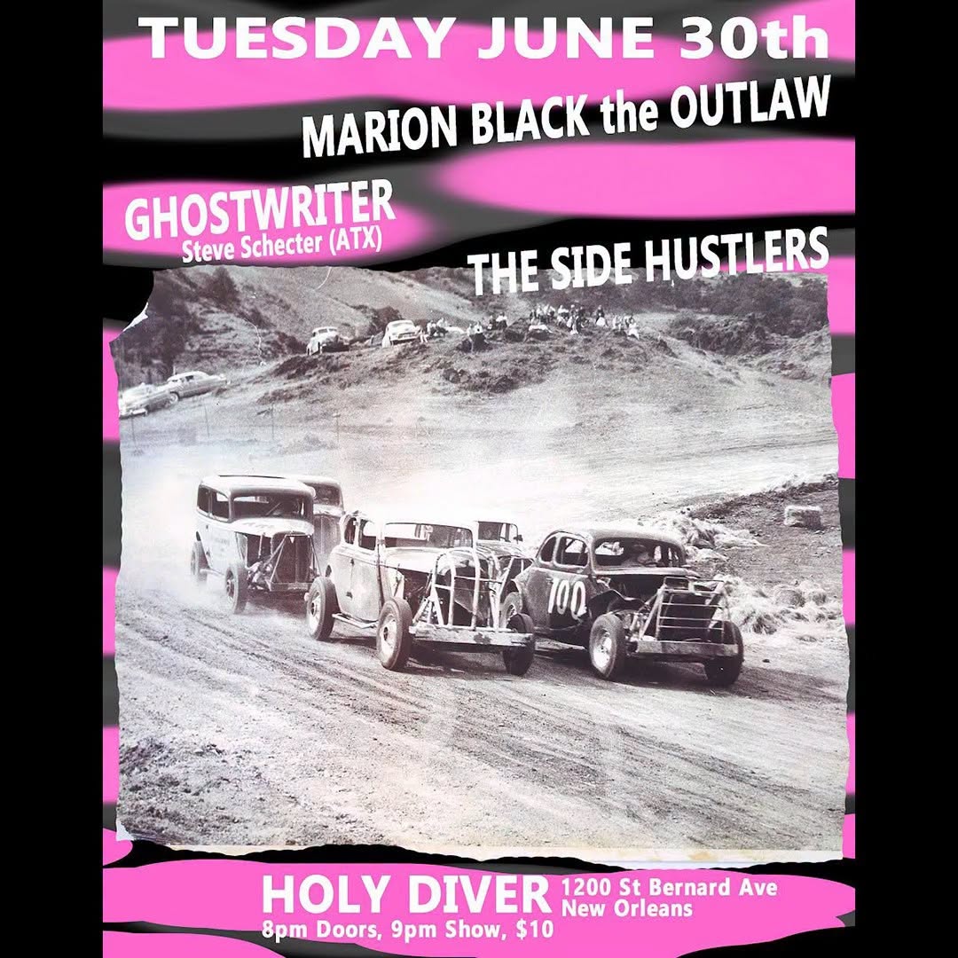 My new band is playing a show! Side Hustlers June 30 at Holy Diver! 